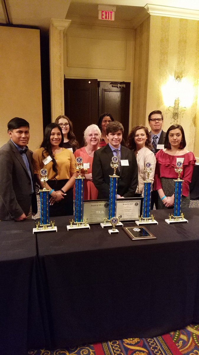 ktkeyclub's tweet photo. Did your club win any awards over the weekend at DCON? Here's a few of our members showing off their trophies/plaques, we hope you're already preparing to compete next year #KTDC18 https://t.co/2R9G3g4glS