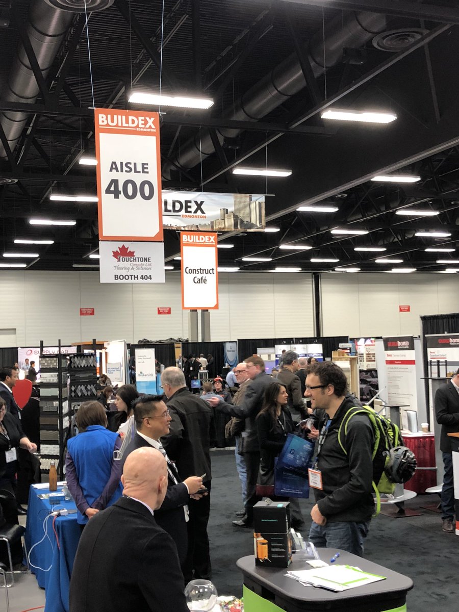 BUILDEXshows's tweet photo. Only a couple hours left of Day 1 of #BUILDEXEdmonton. The tradeshow floor has been a hive of activity! You still have a chance to catch Day 2 tomorrow. You can register onsite at the Edmonton Expo Centre https://t.co/scDYTl87up