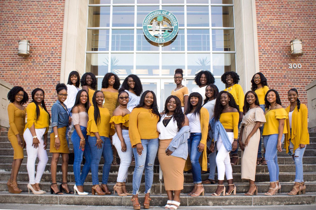 UF_SISTUHS's tweet photo. The UF SISTUHS always stun, but in the spring they bloom. We have only just begun, watch us while we zoom! 🌼🍃💛 #UFSISTUHS https://t.co/lFKuwdiQ3p
