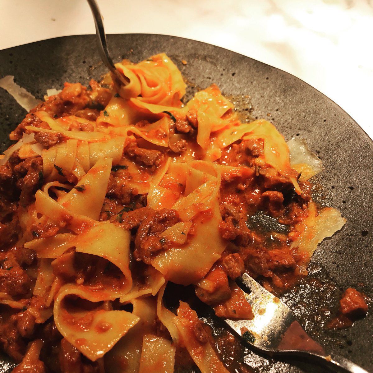 Work on progress for the new menu <a href="/foxhb/">Kurtis Grady</a> Wild Boar and Pappardelle pasta
1 of 3 new pasta dishes arriving soon ......🍝🍷#pasta #wildboar #redwine #healthyfood #healthy #eathealthy #fresh #eatdifferent #fedbyfox #foxhb #halebarns
