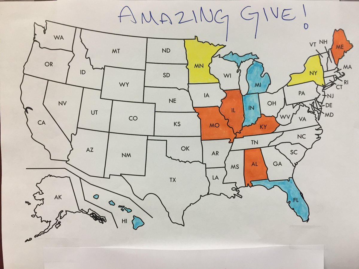 operationcatnip's tweet photo. As part of the Amazing #Give we are trying to get #cat lovers from all 50 #states! Do you live in an state not yet colored in? https://t.co/1ie9JCwHSy