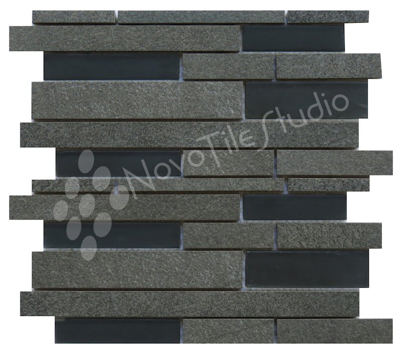 Marvelous Black #Glass #Ceramic #Mosaics #MosaicTiles #tiles #backsplash #kitchen #Bathroom #diy #HomeDecor #HomeImprovement #HomeDesign #HomeRemodeling #remodeling #kitchendesign #kitchenremodel #kitchenrenovation #NovoTileStudio novotilestudio.com Model:PARMA-MX006