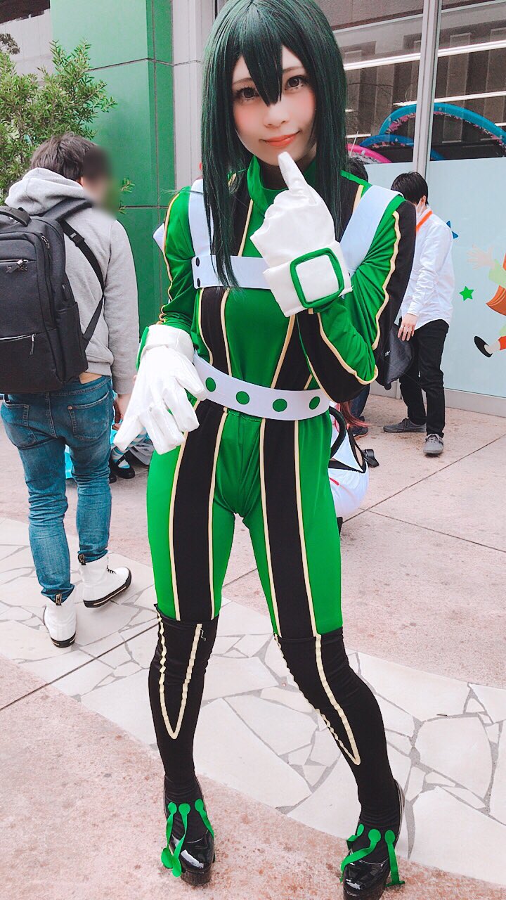 新作送料無料蛙吹梅雨 ヒーロースーツ コスプレ ヒロアカ フロッピー