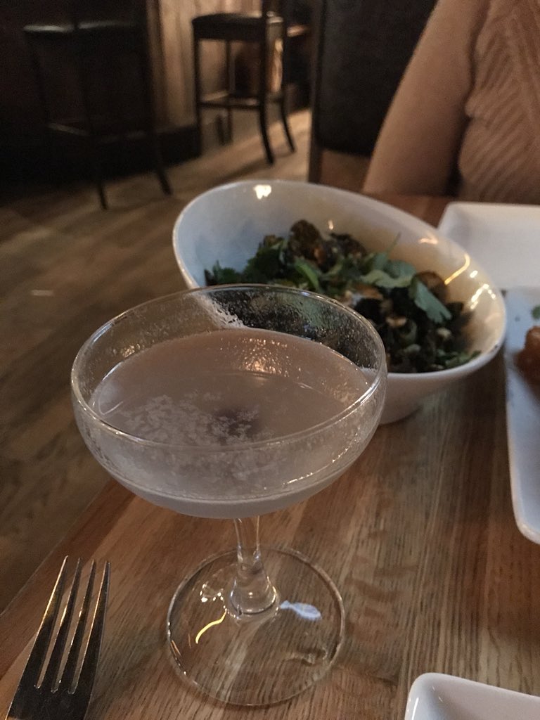 nikkiusher's tweet photo. First properly made aviation in DC in seven years @BarrelDC - great drinks &amp; whiskey selection, solid lamb nachos. Happy pre-Anniversary @LayserTax #twitterpda https://t.co/buokkpa7KQ