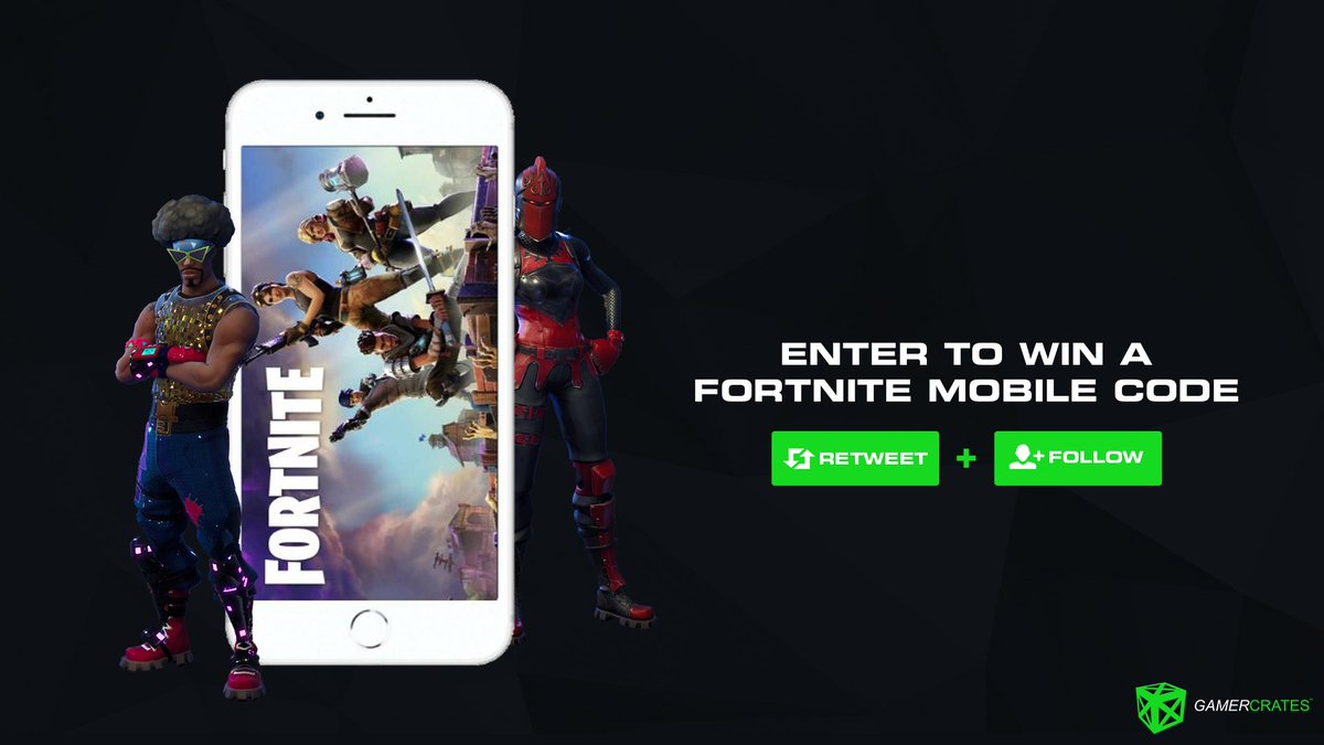 GamerCrates's tweet image. We've got some Fortnite mobile codes to giveaway!

SIMPLY RT &amp;amp; FOLLOW TO ENTER!

gamercrates.com