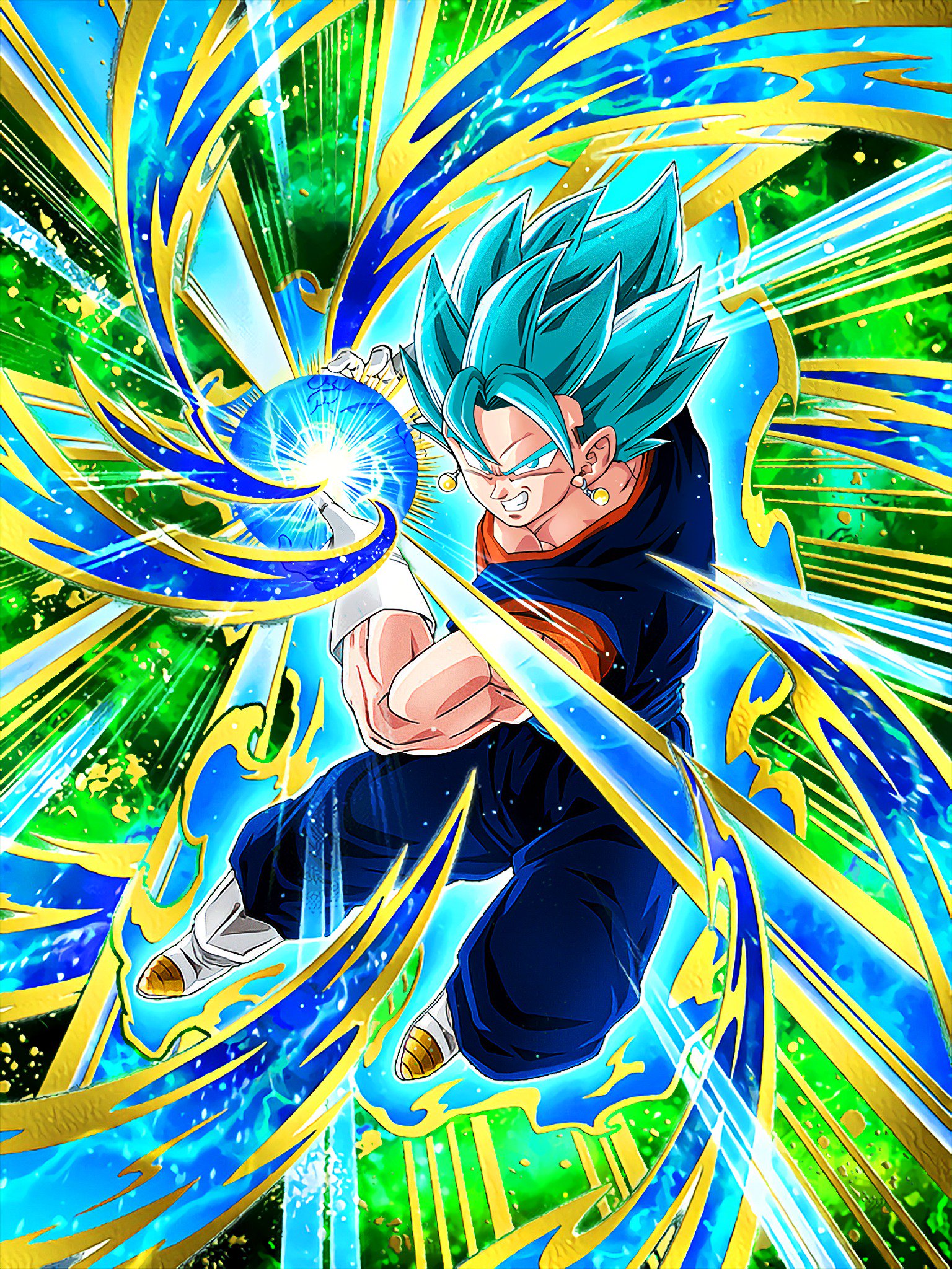 sdbh tyc-01 ベジット VEGITO BLUE!🔵 TK Custom Super Saiyan Blue Head Sculpt
