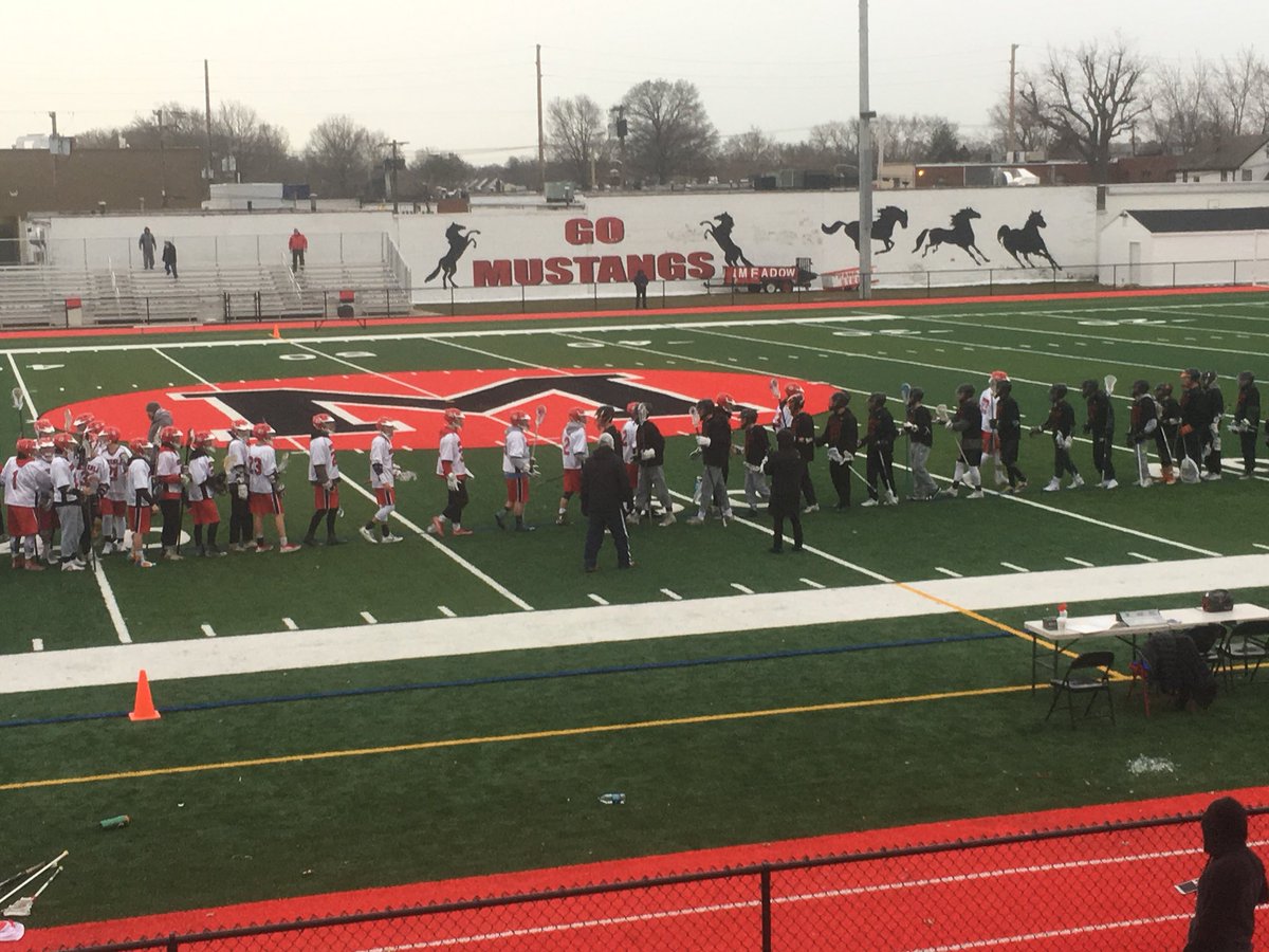 Varsity Lax beats Babylon 9-3 to start the season . #mineolaproud