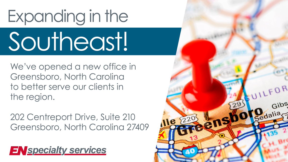 entrustsol's tweet photo. EN Engineering is happy to announce a new office in Greensboro, NC!
#alwaysgrowing #enengineering #winning https://t.co/bfa3nejmiE