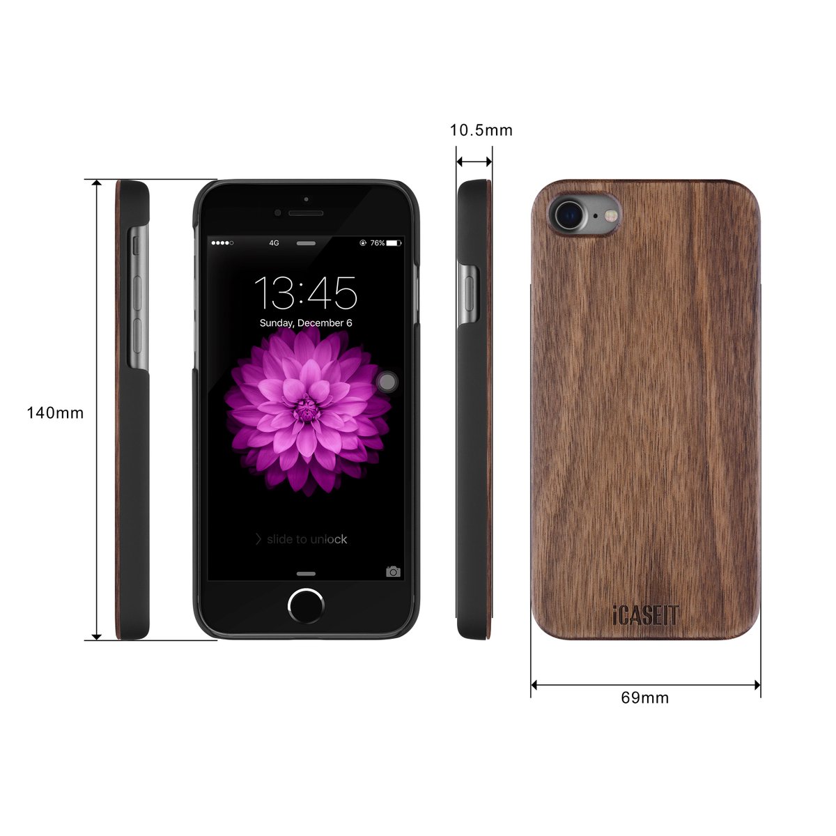 iCASEIT Wood Cases for iPhone 7/8 amzn.to/2qQZnem