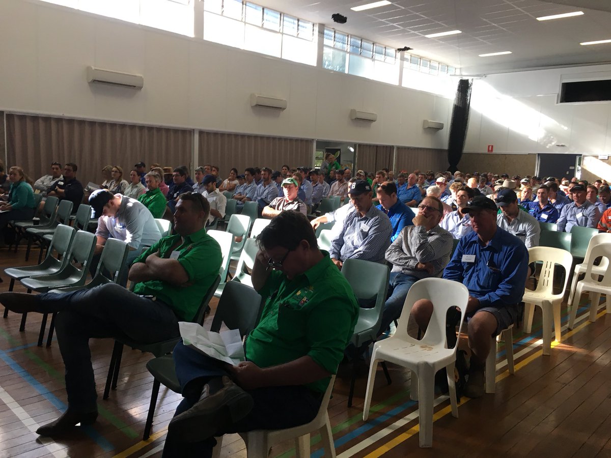 AgTeCH18's tweet photo. 240 people attending AgTeCH18 here in Mungindi today. @JeromeLeray @mungindicrop @GrainGrowersLtd @SwarmFarm @bluedogagCQ https://t.co/Xpy6ENulHM