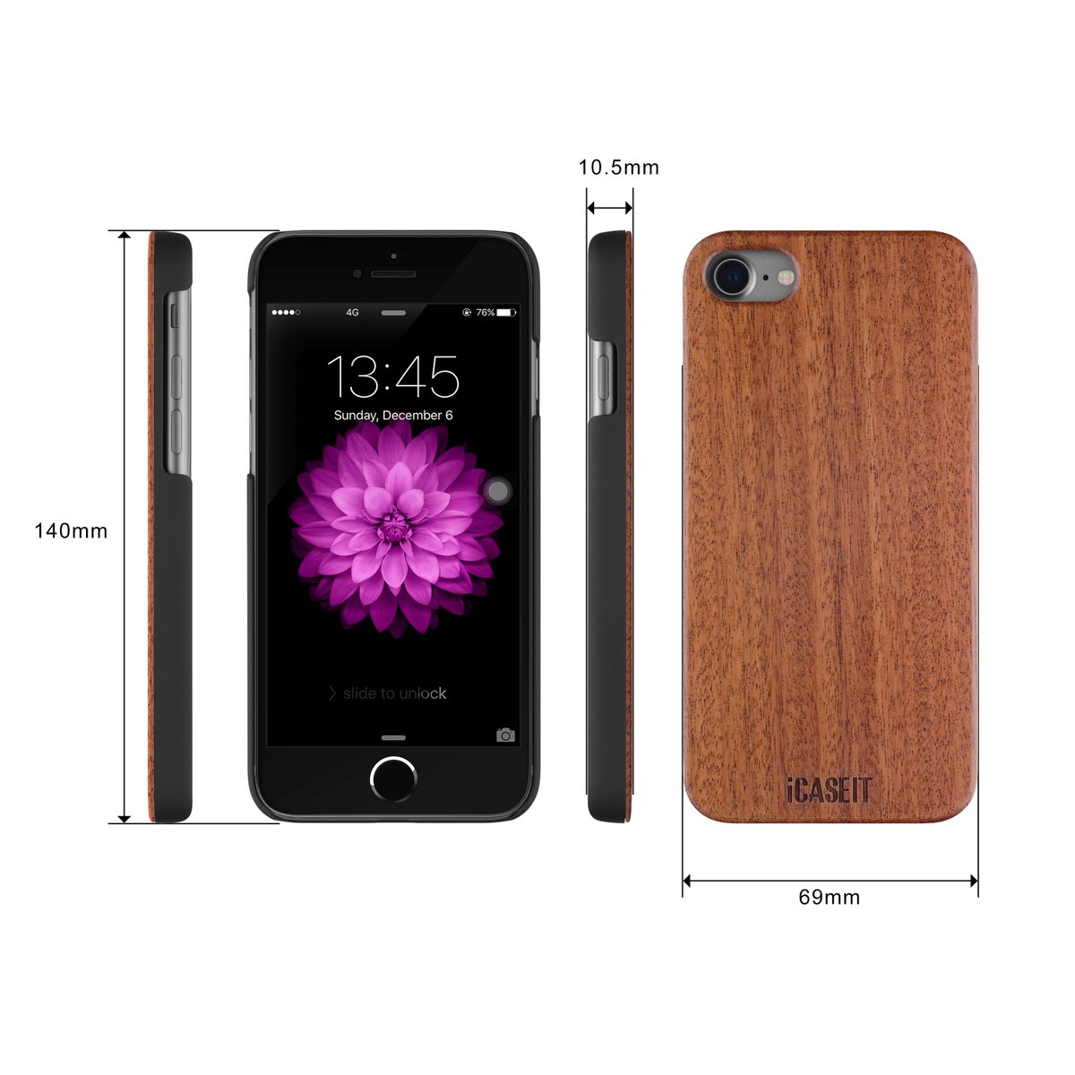 iCASEIT Wood Cases for iPhone 7/8 amzn.to/2qZf42f
