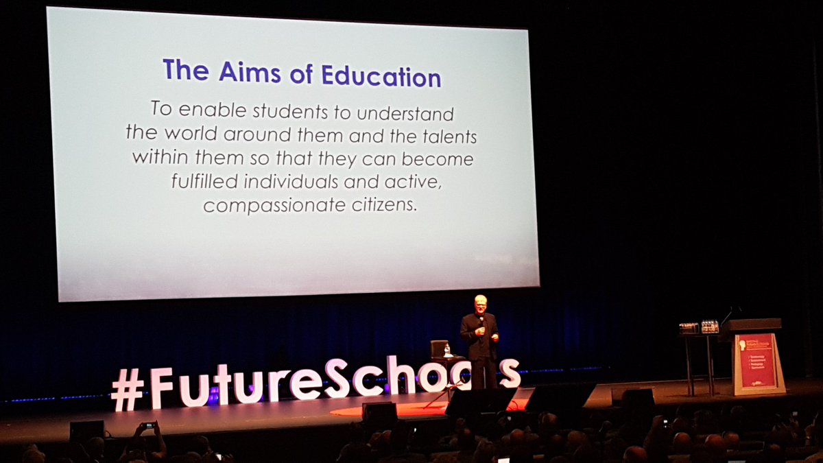 Good God, that is simple. The best things usually are. <a href="/SirKenRobinson/">Sir Ken Robinson</a> #FutureSchools @EduTECH_AU