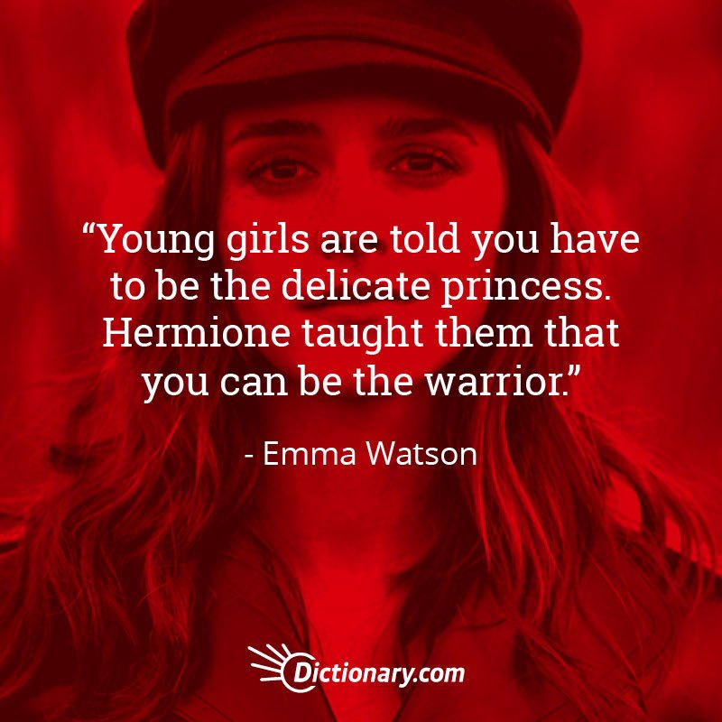 You can be the princess and the warrior. Thank you @jk_rowling & @EmmaWatson. bit.ly/2oOezKh