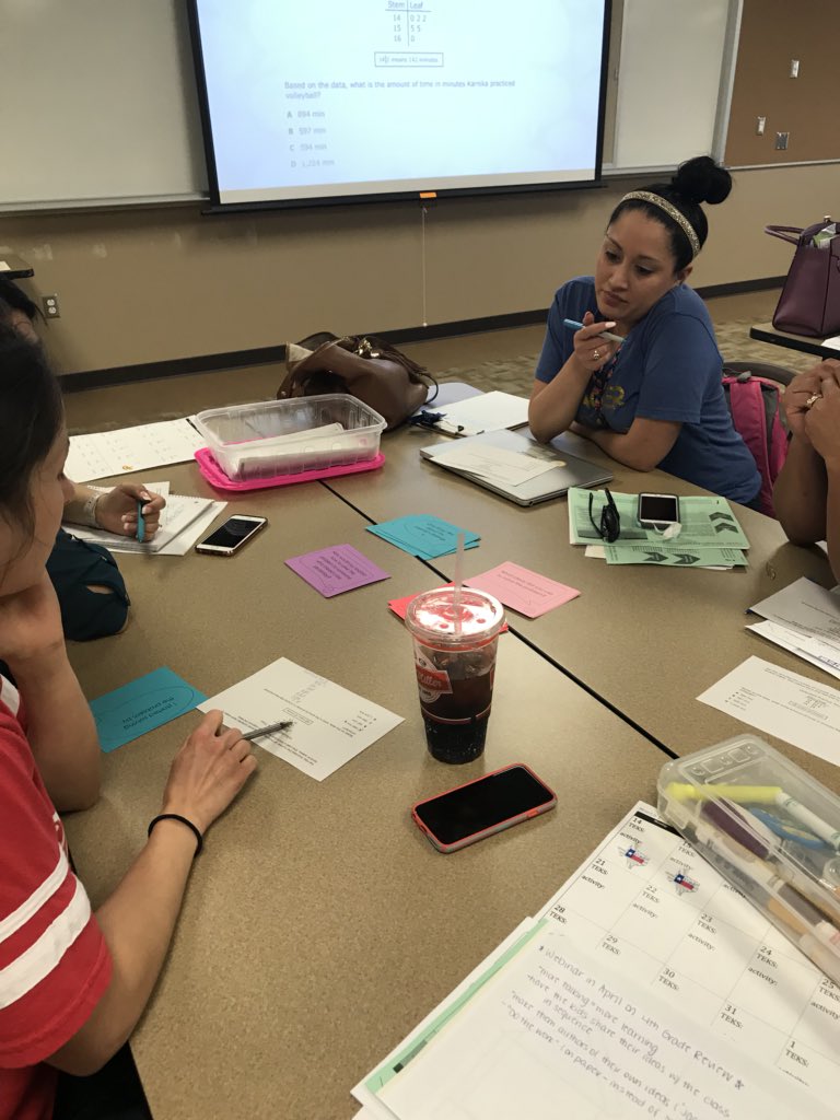 jrami2015's tweet photo. 4th grade teachers learning all about student discourse in the math classroom... last after school training was a success! #ne4math #4thgradeteachersrock @NEISD https://t.co/CoxbcFDaM3