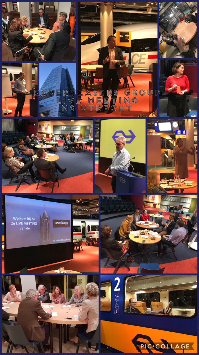 experTeasers's tweet photo. Wat een inspirerende en leuke avond was dat! Terabytes aan kennis, ervaring en ideeën gedeeld met elkaar. Dank aan de NS voor de toplocatie! #experteasersgroup #anders #beter #blijvend https://t.co/jCVk9X2QIS