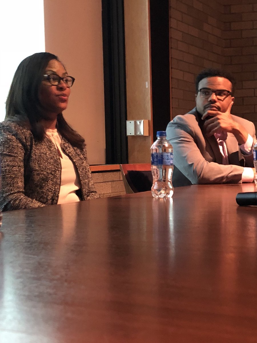 NYULYP's tweet photo. “Your manager should be your biggest advocate because they understand your role. They should ask what your desires are in your one on one meetings.” - Panelist Darnell Gilet #YPGBM https://t.co/ueRIr9zGRA