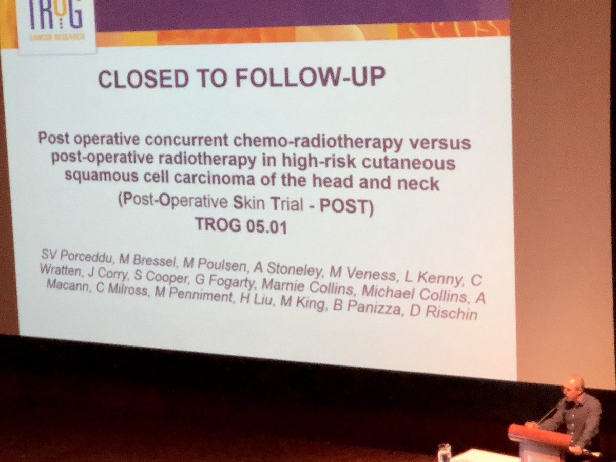 weeloonong's tweet photo. successful examples of TROG-led trials #TROG2018 https://t.co/VckObIDWmF