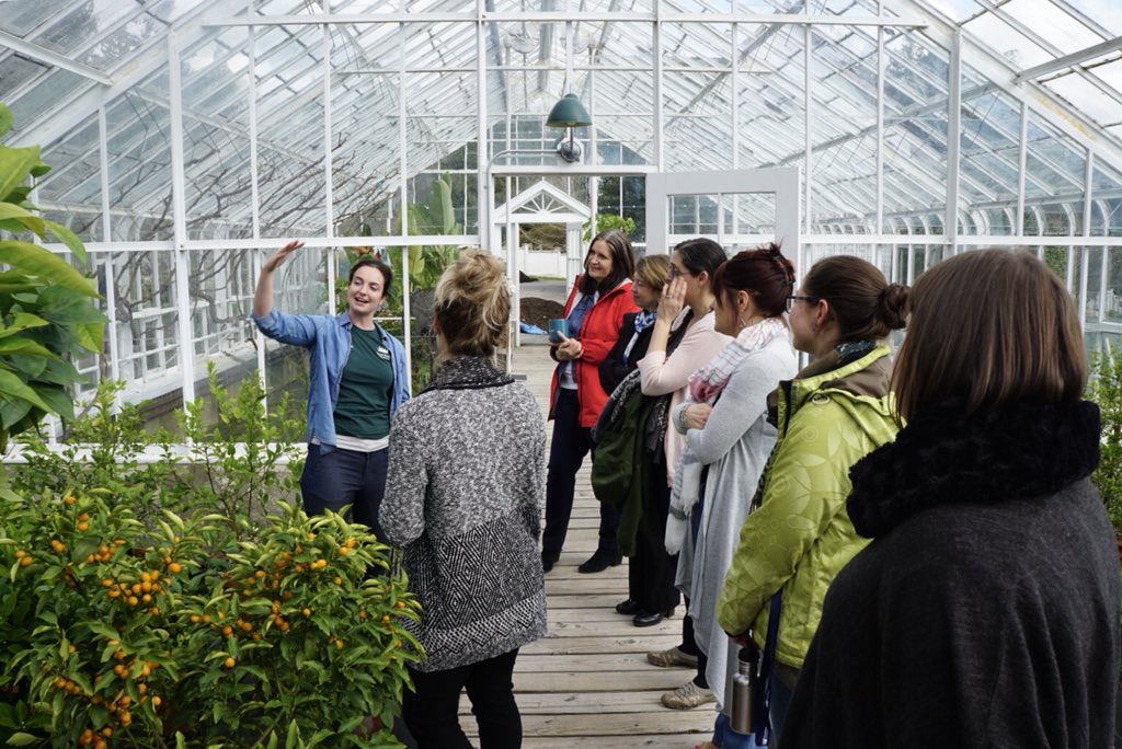 stephmclay's tweet photo. Had a fun little employee tour of the @RoyalRoads historic glasshouse greenhouse during lunch today 🌱 #hatleycastlegardens https://t.co/37EoQ2COQg