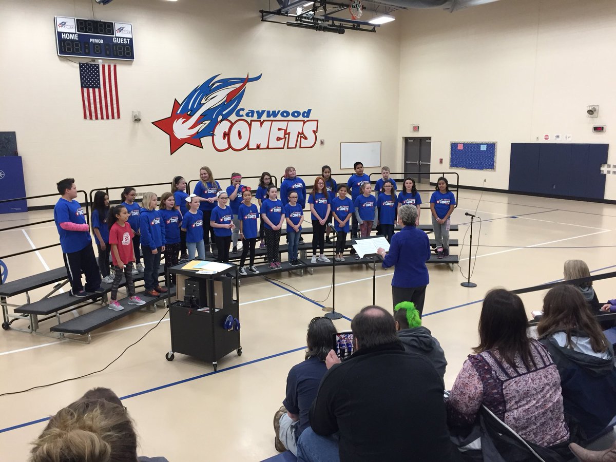 Enjoying Caywood’s Spring Chorus concert and a special performance by our 3 all state choir students!