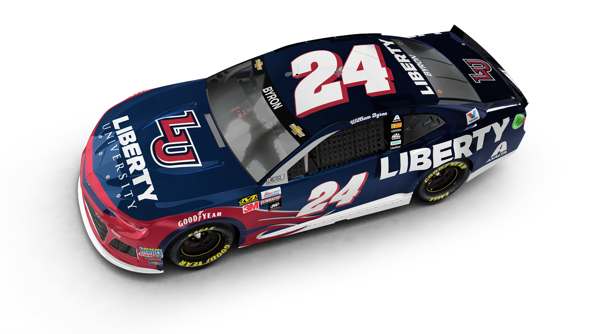 TeamHendrick's tweet photo. There will be a little bit of a different look to @WilliamByron‘s @LibertyU Camaro ZL1 this weekend.

Can you spot the difference? 👉https://t.co/rOAMdW0vZw https://t.co/oeaYaQEMSh