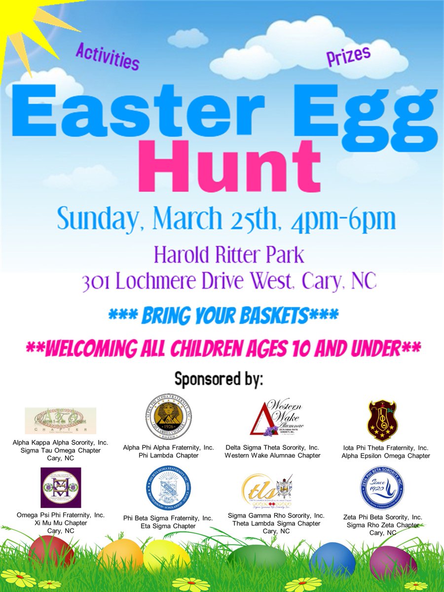 CaryZetas's tweet photo. We rounded out our “Service” Saturday by stuffing 550 eggs for our Easter Egg Hunt this Sunday from 4-6pm at Harold Ritter Park in Cary, NC. Bring the kids out for an EGGcellent time! #20MHoursOfService #SRZserves #ZPhiB #EasterEggHunt https://t.co/o0W5N1xV7O