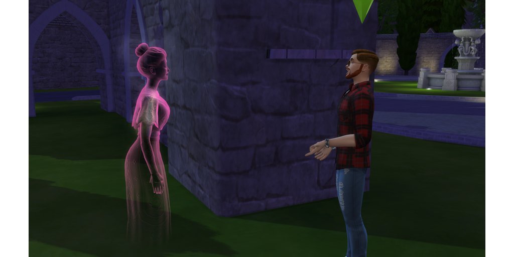 JeffDaDouche's tweet photo. Wow... I should really get out more... #ghostConvo #ghostBFF #TheSims4 https://t.co/1FbthMm4dK