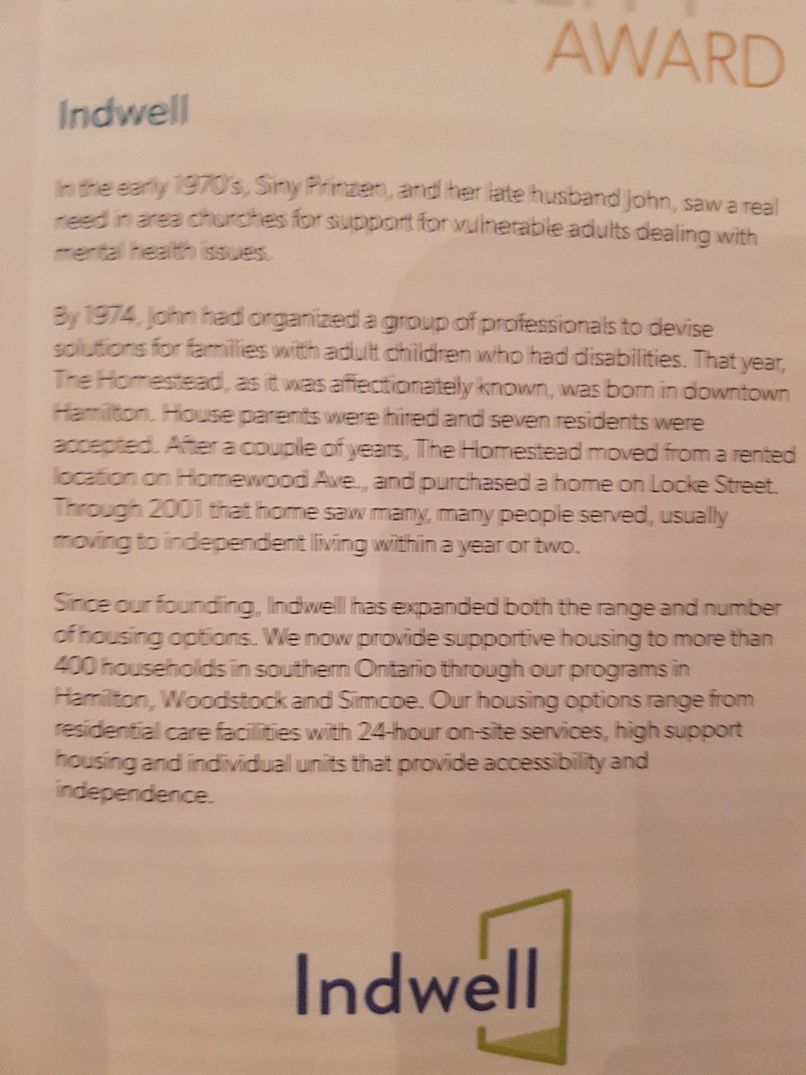 KrystaBoyer's tweet image. Well deserved recognition for an incredible organization working to create much needed affordable housing Congrats @IndwellCA on #OBAA2017 NPO of the year!