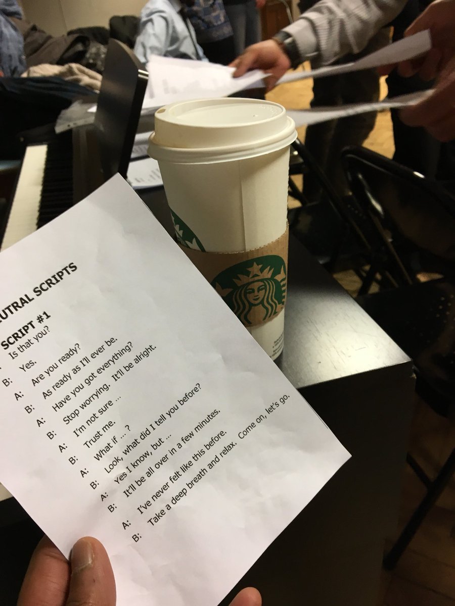 RACSO40's tweet photo. Script &amp; coffee = #ActingEssentials with @stageandthecity 👍🏾 #ActingLife #PerformingArts #StageSchool #SATC #ActingSchool #ThePoorSchool https://t.co/Rs0c986I2N