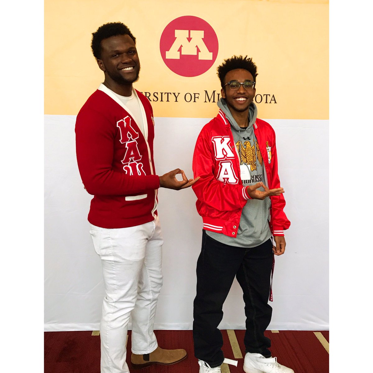Shout out to the NPHC members representing at the Golden Evening for Admitted African-American High School students! #ΖΦΒ #ΑΦΑ #ΚΑΨ
