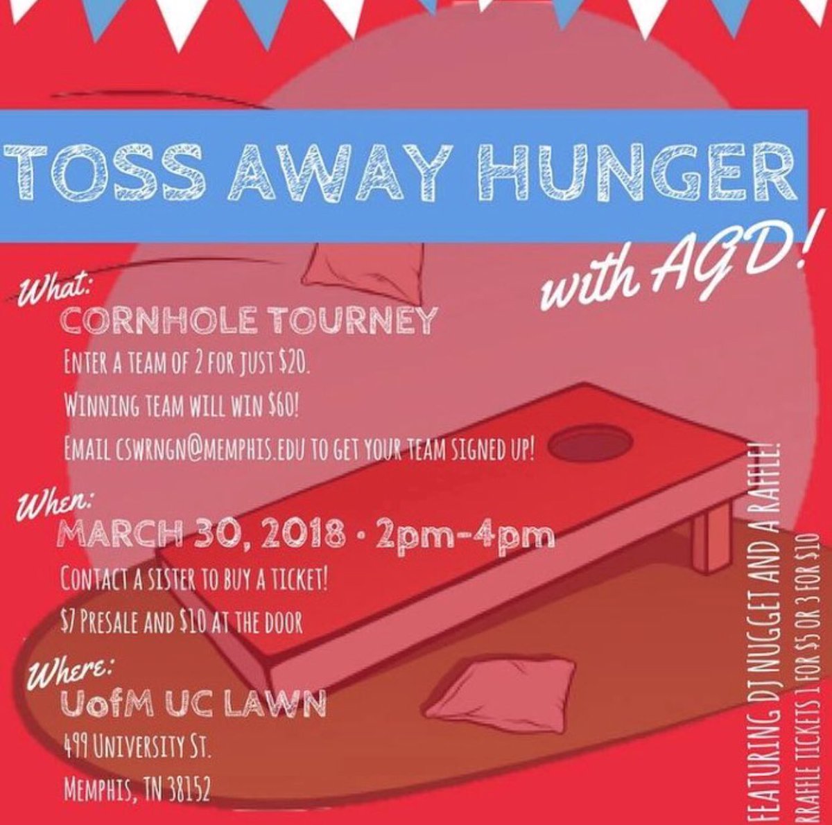 A big thank you to @AGDMemphis we are so excited to toss away hunger on Friday!! 💙⚓️