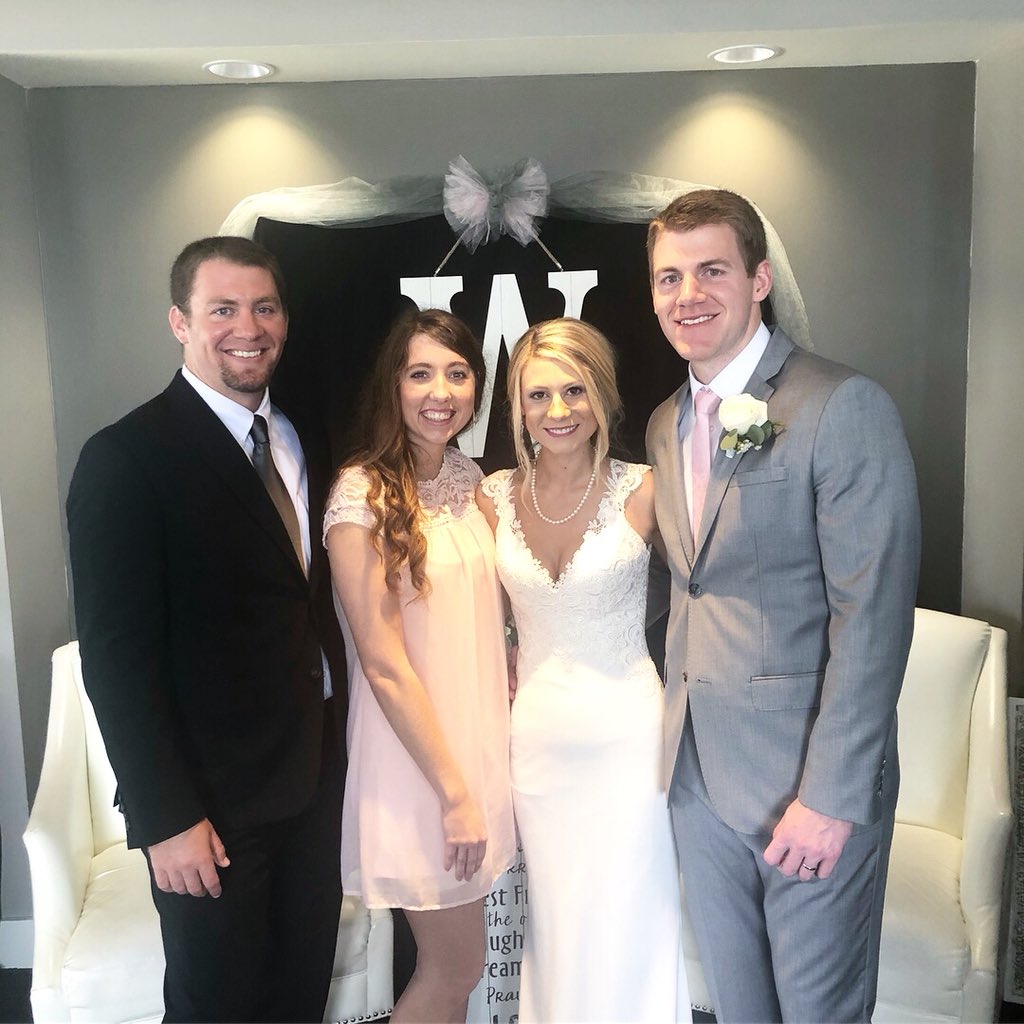 Coach_Pdub's tweet photo. I am unbelievably proud of my brother and his new wife. There are no self made men in this world and that is especially true if your last name is Werner. Welcome to the family Emily! #OutkickedOurCoverage https://t.co/W7suic8Nhp