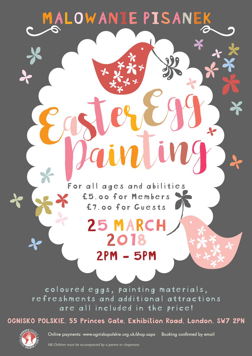 25.3.18-Only a few places left for our Easter Egg Painting event! #getarty #eastereggs #PolishEasterEggs