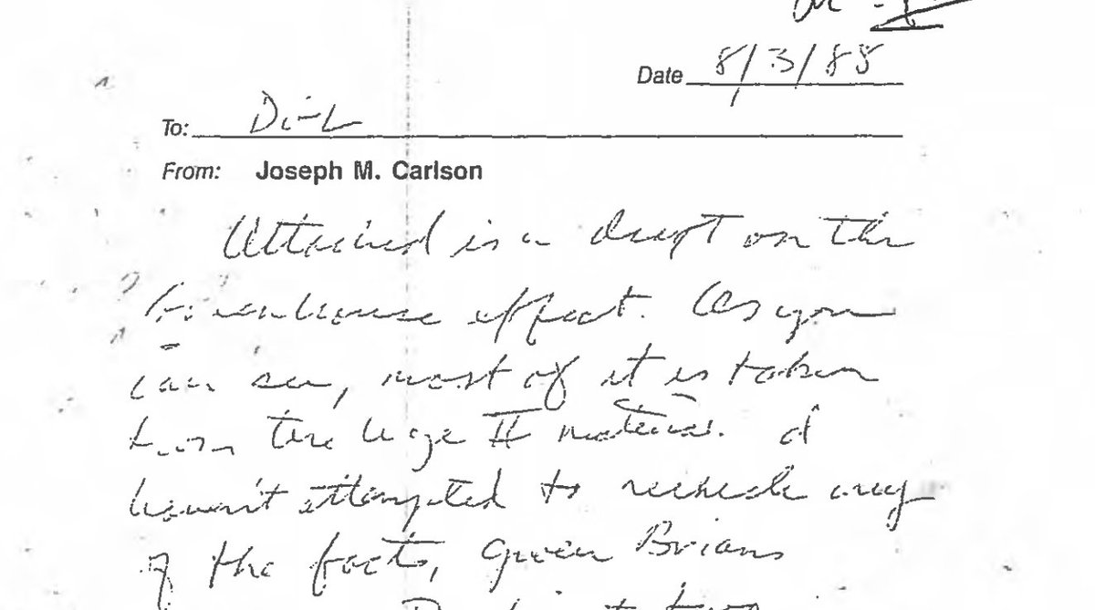 Exxon_Knew's tweet image. Expect deja vu in #climateliability tutorial. #climatepolluters will emphasize uncertainty. 1988 Exxon memo advised the same re: the reality of climate change, which Exxon scientists had recognized as real years earlier ow.ly/N6px30j3H9J #makepolluterspay