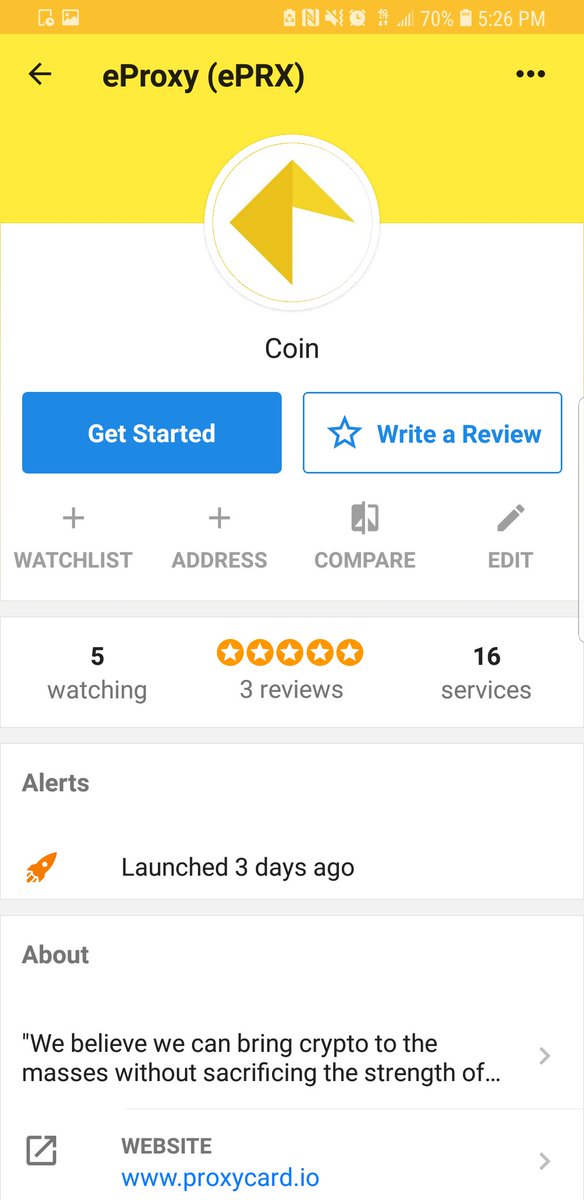 CheddurTeam's tweet photo. We added @Proxy_Card $ePRX to the @CheddurApp! #ProxyCard is a hardware wallet with instant #blockchain access! Use the #Cheddur app to learn about the project, keep an eye on the price, review it, and accept #ePRX donations! https://t.co/XcyLcbRWZA