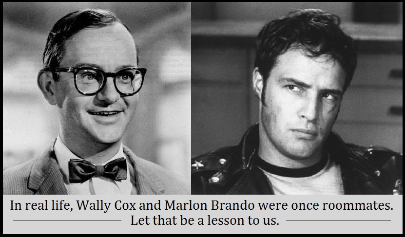 Kelly Turnbull auf Twitter: "I know there's a lot of speculation about a secret romance between Marlon Brando and Wally Cox, but I'd believe it was platonic if only because Brando never