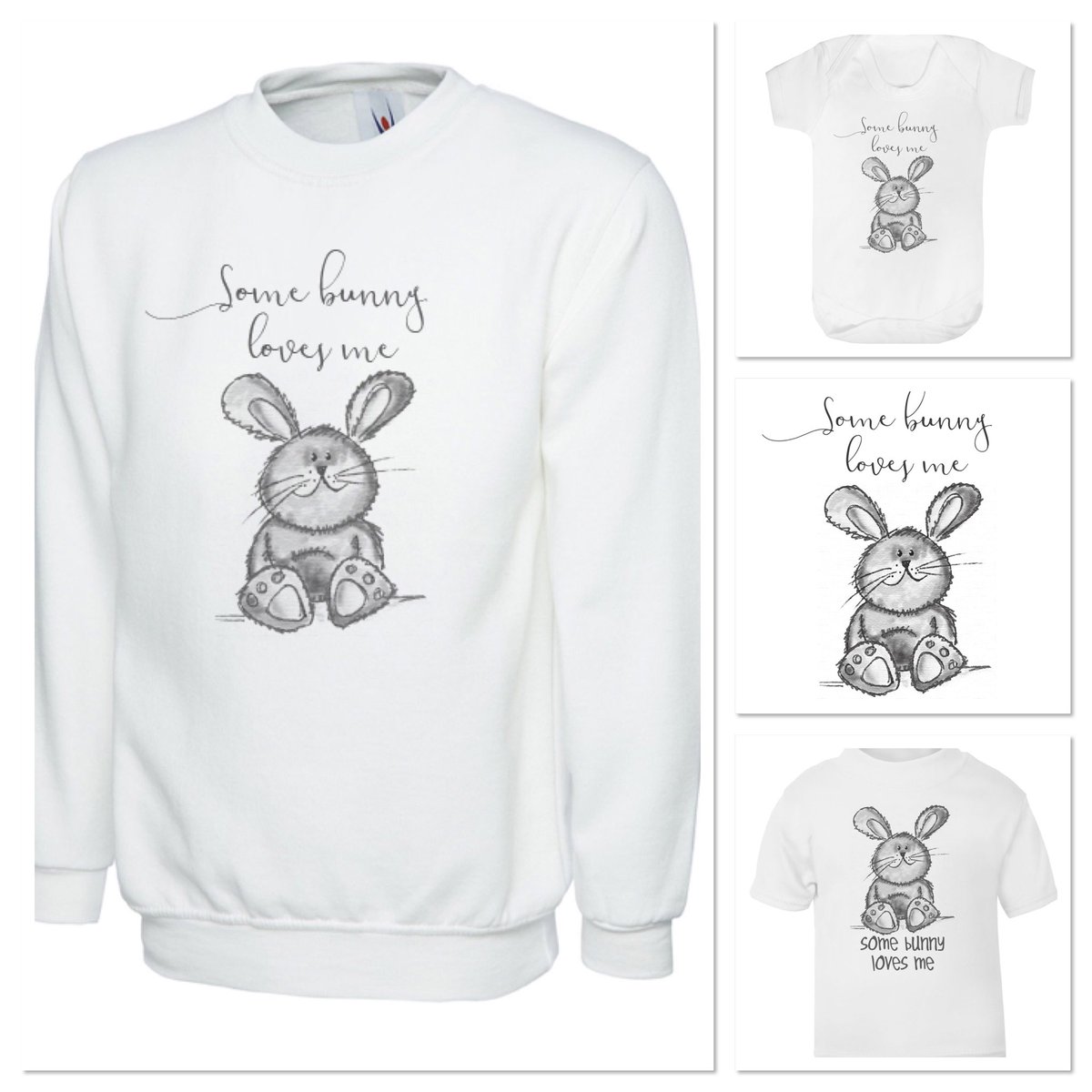 Matching bunny gifts for Easter 😍 #mummyeaster #babyeaster #toddlereaster #cutebunny #somebunnylovesme #cuteeastergifts