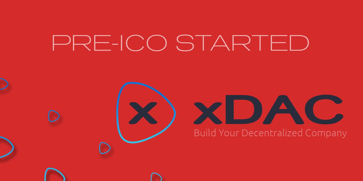 xDAC PRE-ICO started. We look forward to building your decentralized company.
#Blockchain #DAO #ICO  xdac.co