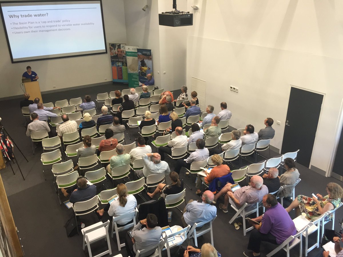 NorthEastWater's tweet photo. #WaterForum2018 continues with @MD_Basin_Auth's Edwina Carter discussing Water Trading. @NorthEastCMA https://t.co/gDWa9KrhwM