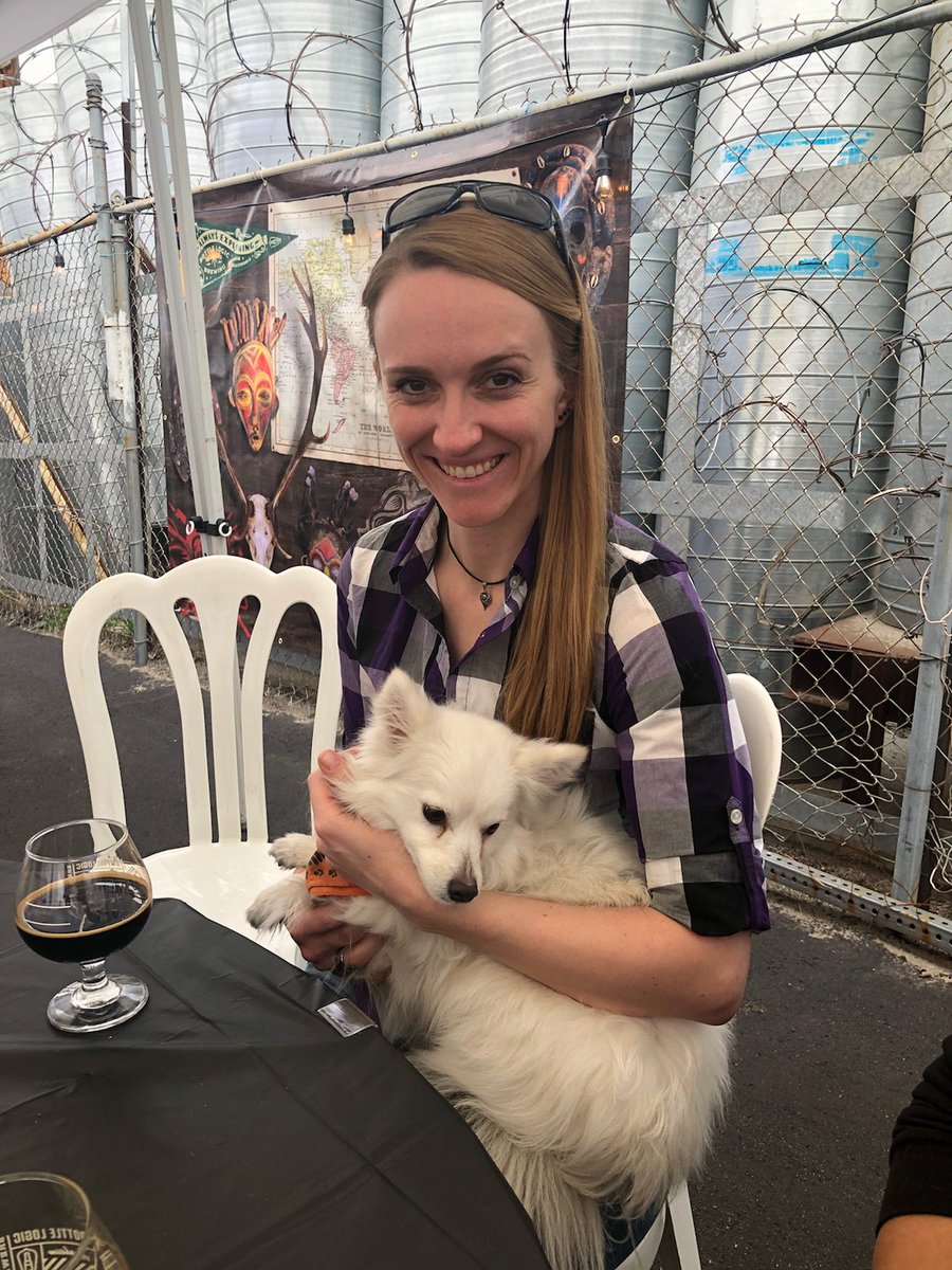 cp_warner's tweet photo. Today, instead of packing for my trip tomorrow, I chose to go to @BottleLogicBrew, hang out with friends (and their dogs), and snag my #WeekofLogic bottle opener. I think it was a good decision. https://t.co/QHDI0Ap2Rm