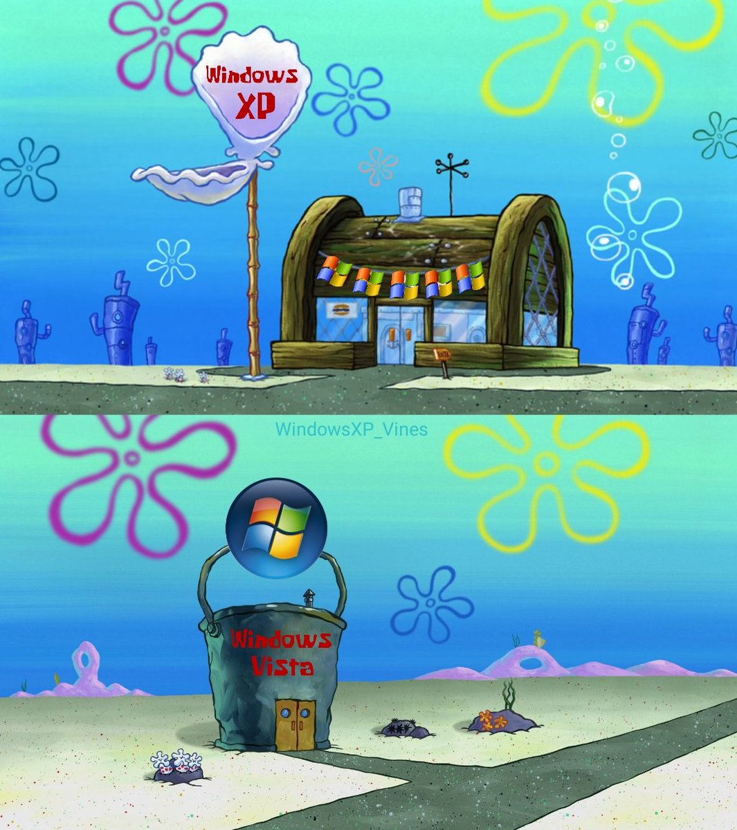 Windows XP Vines On Twitter Windowsxp Windows Meme Spongebob via twitter.co...