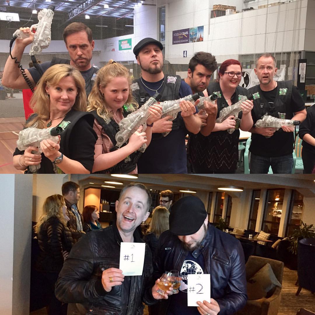 TomTaylorMade's tweet photo. Facebook reminds me it has been a year since @BillyBoydActor beat me at Laser Tag by a single shot.
Still hurts. https://t.co/DCvPLF8qlL