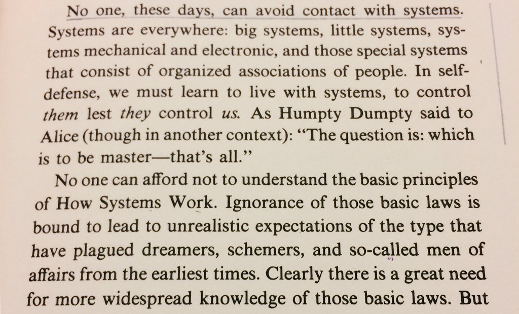 ldduval11's tweet image. Paradox! No one, these days, can avoid contact with systems. #Systemantics