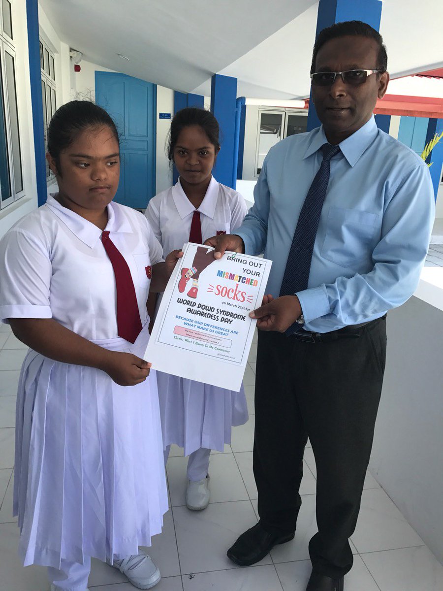 SharafuddinSchl's tweet photo. This week our students visited most of the offices in the island with special invitation to mark #DownSyndrome day. @EducationMV @walladealvaro @AhmedAdeelN https://t.co/y3lZTrIYwl