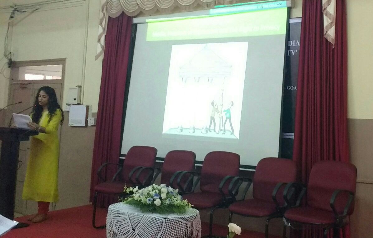mediaethics18's tweet photo. Day Two of @mediaethics18  begins with paper presentation by Sharwari Prabhudesai and Natasha Gomes on "When Sensationalization in the Media disrupts the judicial system: Consequences and Measures" #dhempecollege https://t.co/Z8Byd83NxY