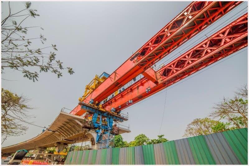 ElectroMech helping India “bridge” the #infrastructure gap!

This is a 150t crane used on a launching girder for building a #bridge across the river Mandovi in Goa.

#ElectroMechEverywhere, #Bridges, #Construction
