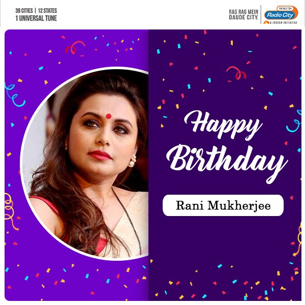 Wishing the gorgeous Rani Mukerji a very Happy Birthday! 