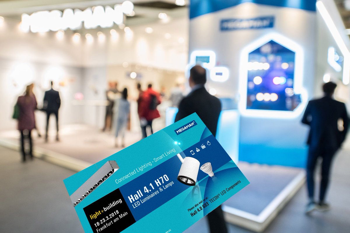 MEGAMANGlobal's tweet image. We’re ready for the last day @Light_Building 2018. If you’re visiting #LB2018 today, stop by Stand H70 in Hall 4.1.
#LEDlighting #LB18 #Lighting #SmartLighting #LEDcomponents #Luminaires #LightingDesigner #IoT