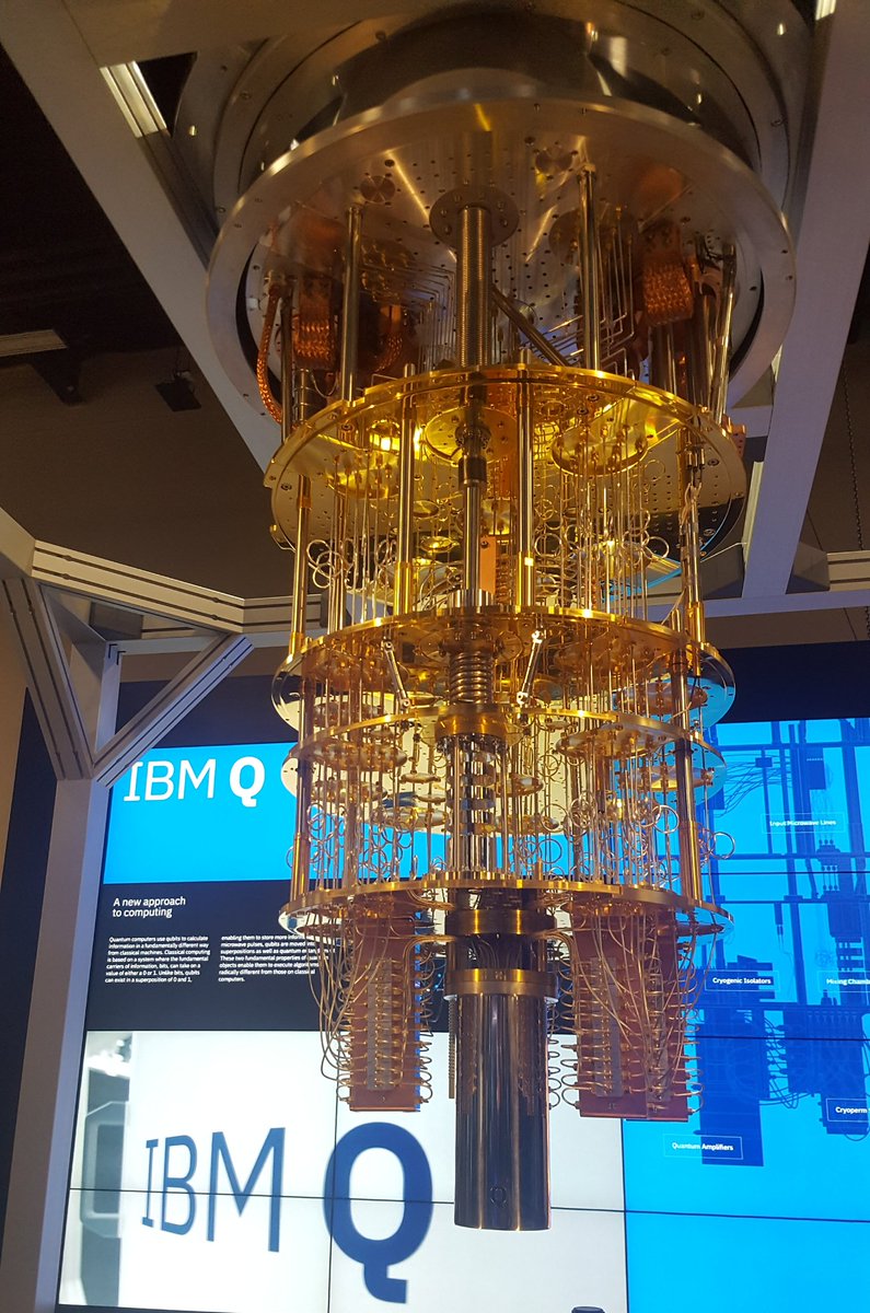 seemohan's tweet photo. Saw the @IBM #QuantumComputer #SystemQ for the first time 👍 Hung out with my @IBMResearch colleague @snarky_android #BobSutor who manages the program! #IBMRocks Cooler than Web2.0 companies 😜 No wonder I am a 36 years #IBMer #Think2018 https://t.co/TOYF1E0WRk