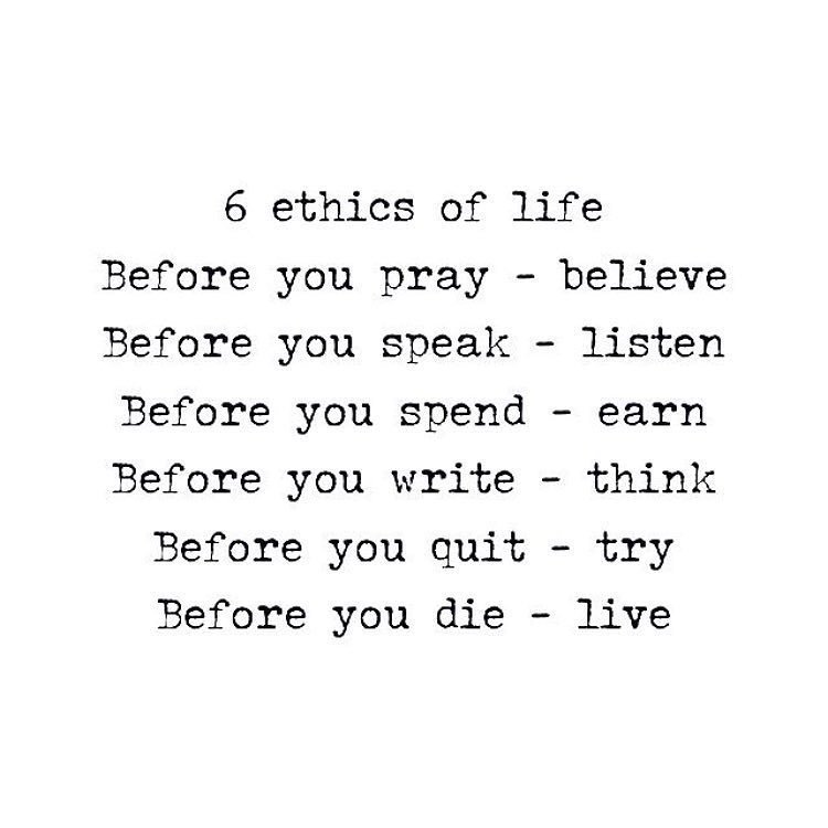 giditraffic on twitter six ethics of life sharethis