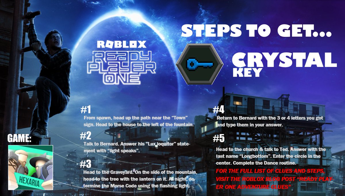 Bloxy News على تويتر Bloxynews Still Happen To Be Looking For The Crystal Key In The Roblox Readyplayerone Adventure Here Are The Steps Required To Obtain The Silver Crystal Crown Game - crystal key roblox ready player one